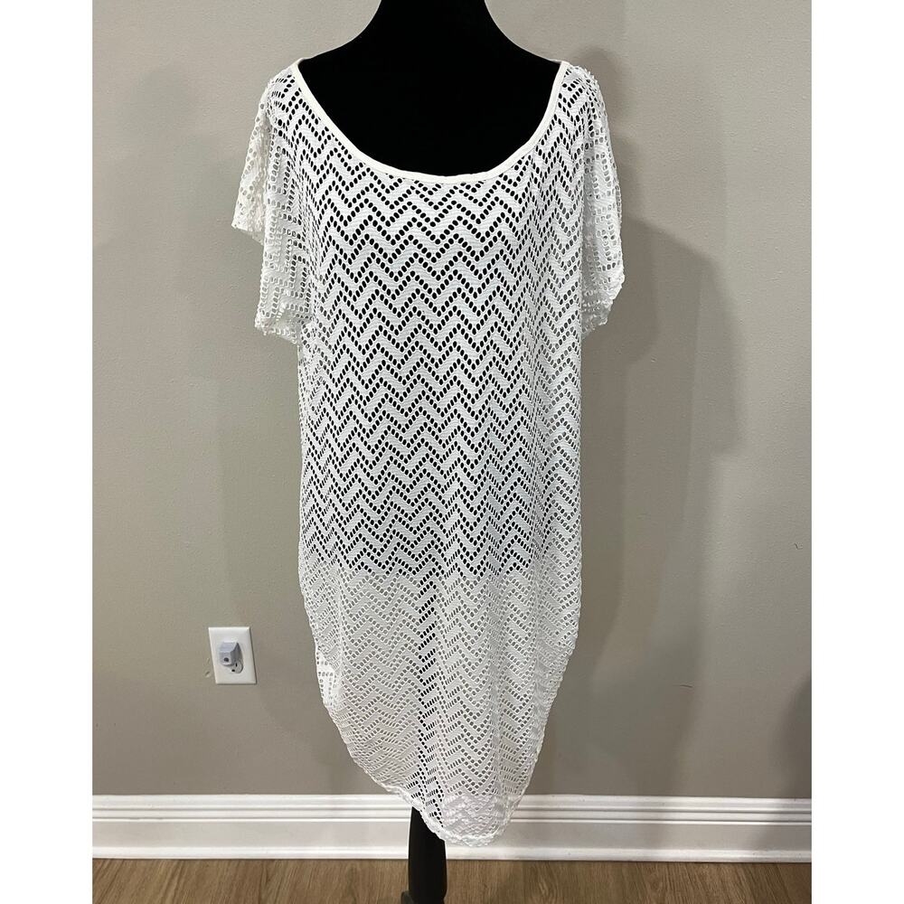 Alexa & Stella Boho Crochet Lace Dress Plus Size 3X White Beach Cottagecore